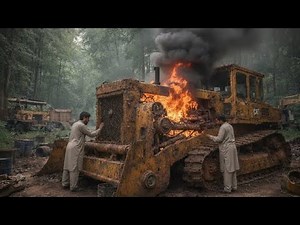 Bulldozar Engine Destroyed by Heat & Haevy Work | Complete Rebuild || Full Restoration