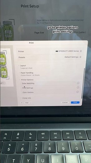 Cricut Printing Tip: always use system dialogue #cricutcrafts