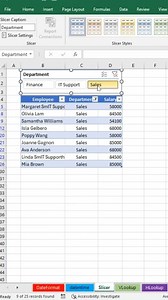 Try this slicer trick in Excel 😍🔥 Excel tips and tricks 🔥 #Excel #exceltricks #msexceltricks #exceltutorials #excelhacks #spreadsheets #exceltipsandtricks #msexcel #msexcelformulas #sheets #excelfunctions #exceltips | Vision Computers