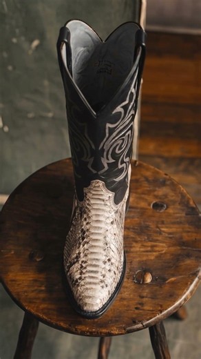 North America, the Los Altos Natural Python Western Boots