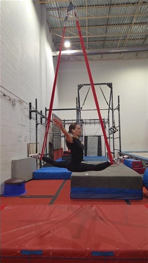 Aerial straps full training routine