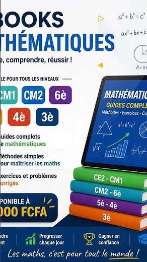 Guide complet de mathématiques pour le primaire CE2, CM1 et CM2. Au secondaire, 6è, 5è et 4è
