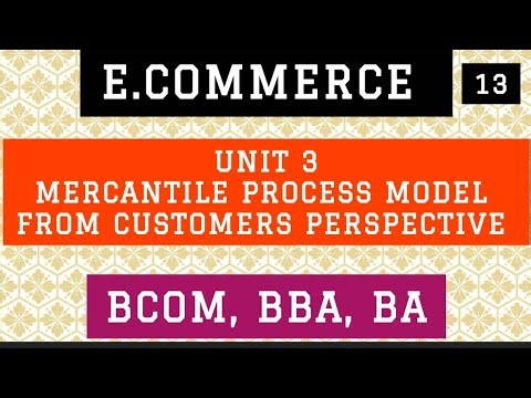 Ecommerce unit: 3 topic; mercantile process model ( customers view) all ug courses and universities