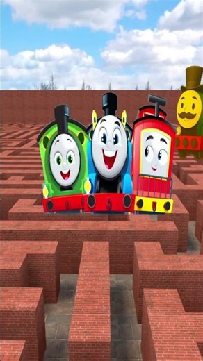 ALL SIZE THOMAS THE TANK ENGINE TRAIN NEXTBOT FAMILY TEAMS BIG MAZE Garry's Mod