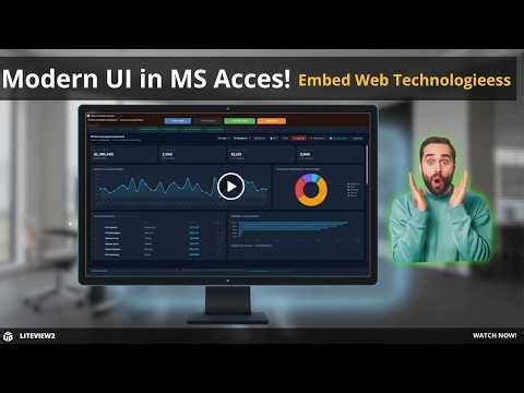 Modern HTML Dashboard in Microsoft Access — LiteView2
