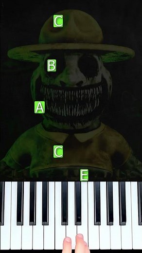 Zoonomaly Trailer Theme (easy piano tutorial) #shorts