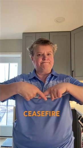 How to Sign CEASEFIRE in ASL #aslinterpreter #americansignlanguage