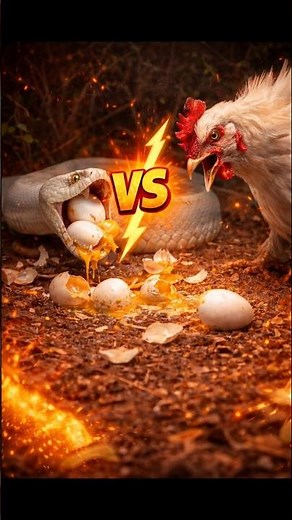 Snake and Chicken Encounter Caught on Camera