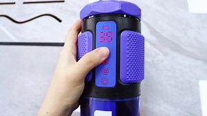 LeLuv LavaBlu Heated Male Masturbator - Automatic Penis Pump and Male Stroker with 512 Modes, Suction, Thrusting and Rotating Vibrating, Waterproof Pocket Pussy Sex Toys for Men, Hands Free Adult Toy