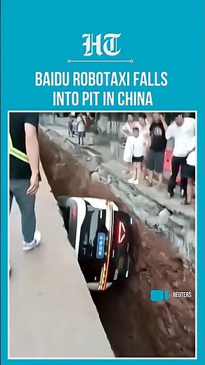 Baidu Robotaxi Accident In China Sparks Safety Debate Over Driverless Cars #shorts