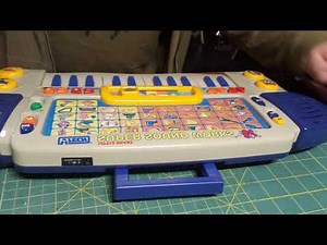 Psychedelic Animal Sounds VTech Little Smart Super Sound Works Keyboard by James's Vintage Workshop
