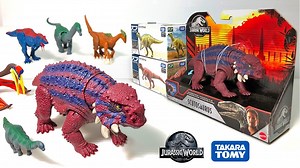 Hey Danosaurs today we are unboxing new Dinosaurs and Prehistoric Animals from Jurassic World and Takara Tomy. We have the new Savage Strike Scutosaurus. There are new dinosaurs such as Therizinosaurus, Apatosaurus, Triceratops and Tyrannosaurus Rex (T-Rex). There are also Prehistoric Animals like Quetzalcoatlus. #JurassicWorldDinosaurs #TakaraTomyAnimals #Dinosaurs All music from YouTube | Dan Surprise