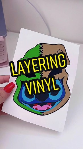 Layering Vinyl Tutorial for Oogie Boogie Halloween Mask