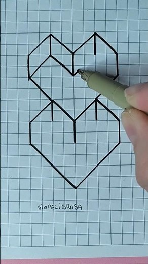 3D hearts #heart #3d #drawing