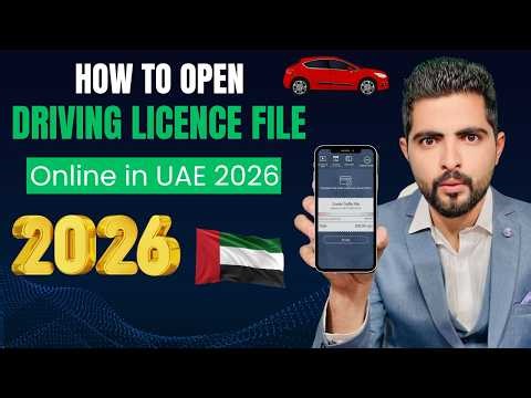 How To Open Driving Licence File Online UAE 2026 🇦🇪 | MOI Mobile App Complete Step By Step Guide