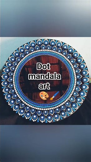 Dot Mandala Art🎨🖌️ #mandala #mandalaart #dotmandala #dotmandalapainting #tutorial #viral #diy #art