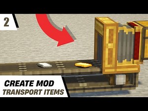 #2 Create Mod - Belt, Shaft, Gearbox, Funnel , Mechanical Press | Minecraft How to Use | in Hindi