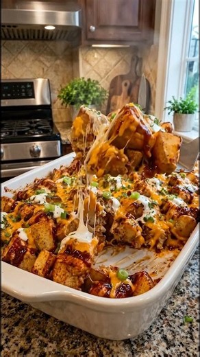 Loaded Cheesy Potato Casserole | Easy Comfort Food Dinner Recipe