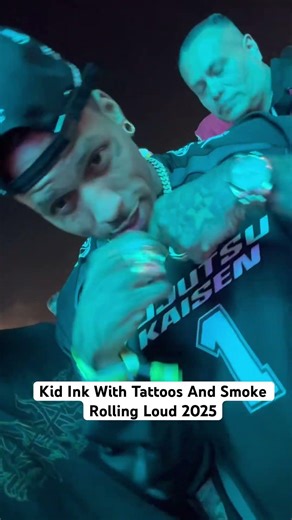 Unexpected Kid Ink Run-In at Rolling Loud 2025 LA 😱 Tattoos & Smoke Exclusive Moment