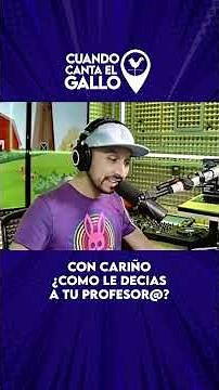 Como le decías a tu profe? 👩‍🏫 🧑‍🏫 👀