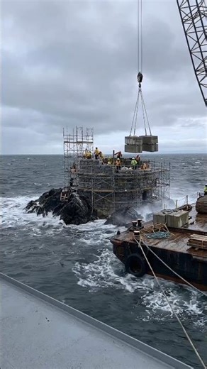 Extreme Ocean Construction 🌊 | Building in Rough Sea Conditions