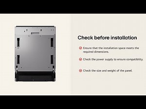 How to install the LG Built in Fixed&Sliding Dishwasher | Step-by-Step Guide