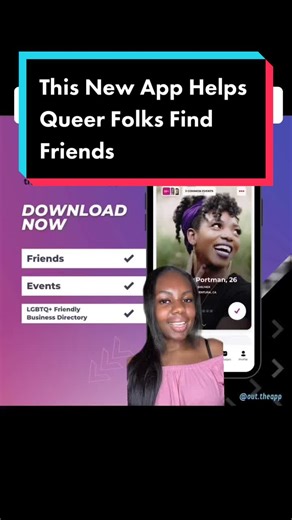 @Out: the LGBTQ social app is an online space to form friendships, join local or virtual events, or find inclusive businesses. Learn more in the article by @haley ⚜️ on queerency.com. #lgbt #queertiktok #pridemonth #gaytiktok #pride #lesbiansoftiktok #wlw #lgbtq