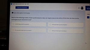 Which of the following modes of data synchronization does not r... | Filo