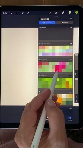 Create your own color pallet in minute #digitalarttutorial #procreate