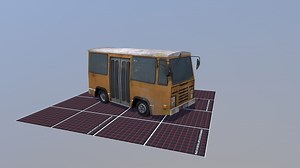 low polly Old Bus - 3D model by Bert Plasschaert (@BertPlasschaert)