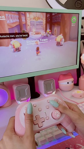 Pink Nintendo Switch Gaming Setup | Cozy & Kawaii Aesthetics