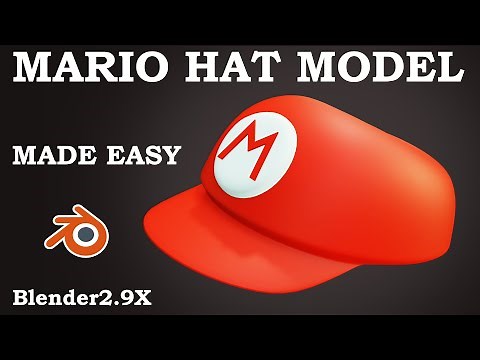 mario hat modeling in blender 2.92