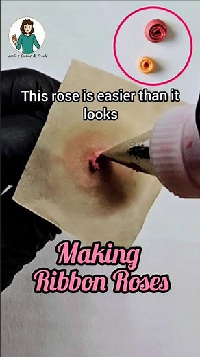 One Line Makes This Rose 🌹 | Royal Icing Ribbon Rose