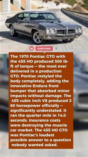 : Pontiac Put Its Most Violent Engine in the GTO and the Results Were Unforgettable