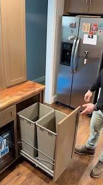 Kessebohmer double trash can pull out installation.