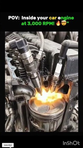 😱Inside a Car Engine at 3,000 RPM 🤯🔥 | Piston Speed in Slow Motion #shorts#viral #trending#subscribe