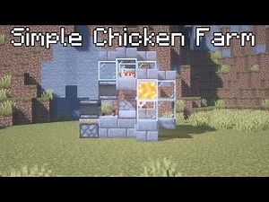 Minecraft Fully Automatic Chicken Farm Tutorial 1.18.2+