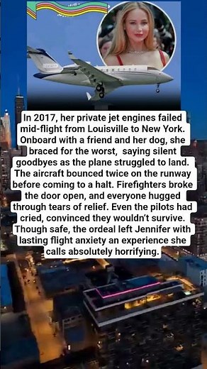 Jennifer Lawrence relives a nightmare in the sky