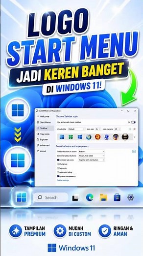 The Start Menu Logo Looks So Cool in Windows 11! #WindowsTricks #CoolStartMenu #CustomizePC