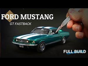 FULL VIDEO BUILD⏩️ FORD MUSTANG GT FASTBACK 1967 [ AMT scale model car ] 1/25