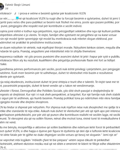 TV21 Macedonia on Instagram: "📣 #Kasami mohon se ka #tensione me #Limanin: “Çdo anëtar ka të drejtën e plotë që të japë qëndrimet e tij”"