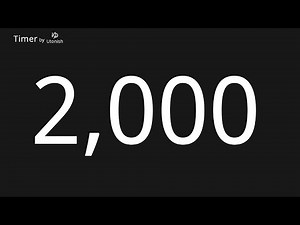 2000 Second Countup Timer