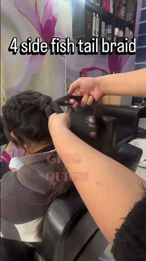 4 Side Fishtail Braid Hairstyle | Easy Hair Do for Beginners | Day 11 | Hair Tutorial Shorts