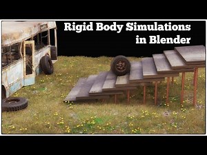 Rolling tyre animation with Rigid body physics | Blender 3.2 tutorial