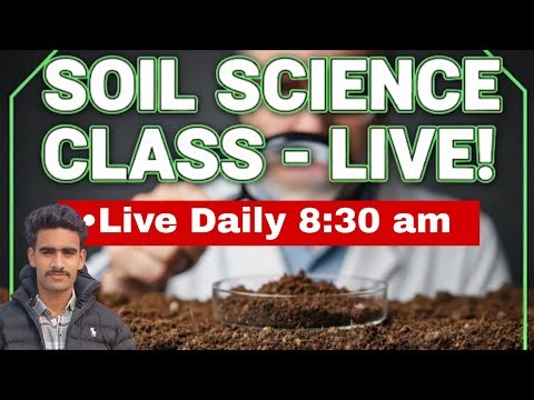 🛑LIVE | Soil Science Lecture – [Soil forming process]
