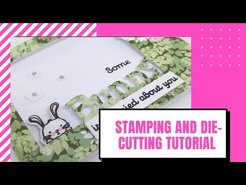 Gemini Crafter's Companion Dies Peek-a-Boo Card Tutorial #2 Bunny