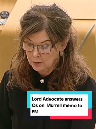 Lord Advocate Unaware of Memo to John Swinney