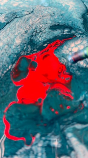 Moving paint with a straw. #strawpainting #abstractartworks #paintingsofinstagram #colorfulartwork #atlantaabstractartist #abstractartistsofinstagram | Lynne McDonald