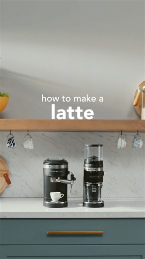 15K views · 184 reactions | In the time it takes to get to the café, you could’ve already made yourself a latte at home. We’ve got the step-by-step recipe right here Or hit save so you can follow along later. Click the link to get your Semi-Automatic Espresso Machine. https://bit.ly/3JUgFTt What you’ll need: Your fave mug Espresso beans Milk of your choice Cinnamon or cocoa powder | KitchenAid | Facebook