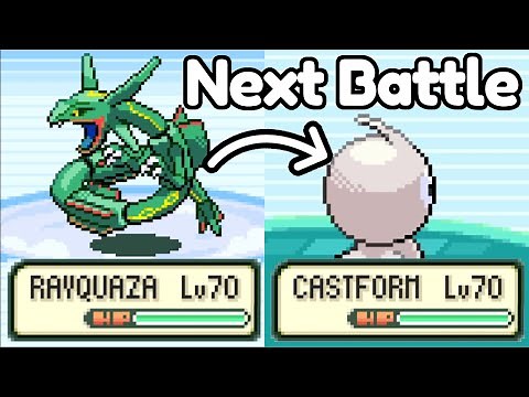 Beating Emerald but with Random Pokemon each battle